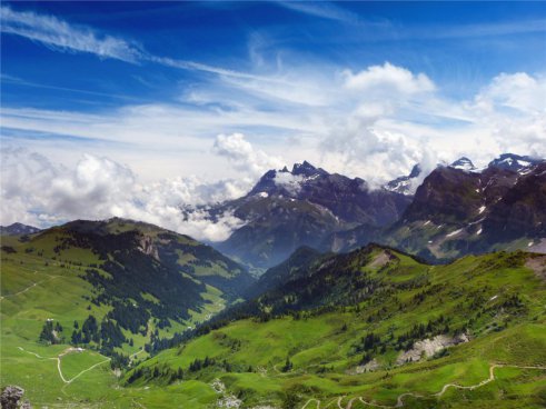 Pohodový týden v Alpách - Savojské Alpy - brána ke slunci s kartou
