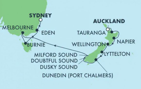 Z Nového Zélandu až do Sydney na Norwegian Spirit, plavba s českým průvodcem