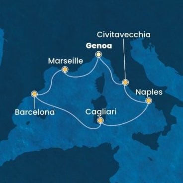 Západním Středomořím na Costa Toscana, plavba s českým průvodcem