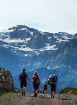 Pohodový týden v Alpách - Savojské Alpy - brána ke slunci s kartou
