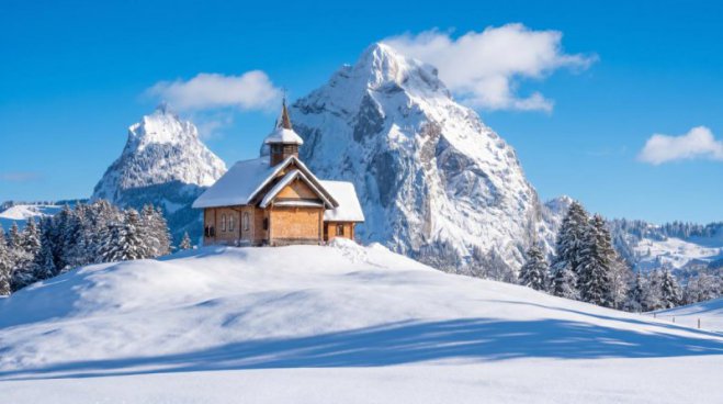 Zimní turistika ve Švýcarsku