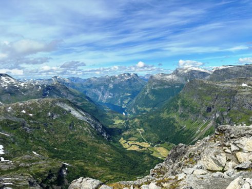 Norské fjordy - letecky