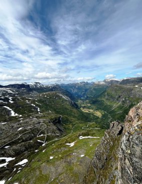 Norské fjordy - letecky