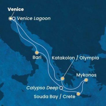 Přes Jadran do Řecka na Costa Deliziosa, plavba s českým průvodcem