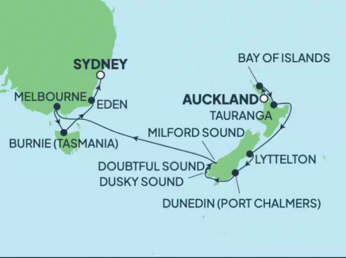 Z Nového Zélandu až do Sydney na Norwegian Spirit, plavba s českým průvodcem